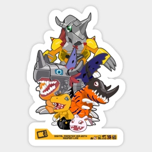 digimon agumon evolution line Sticker